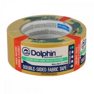 Kahepoolne kangasteip Blue Dolphin (kare)